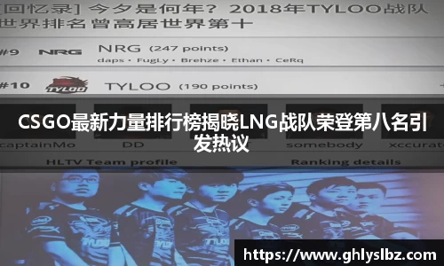 CSGO最新力量排行榜揭晓LNG战队荣登第八名引发热议